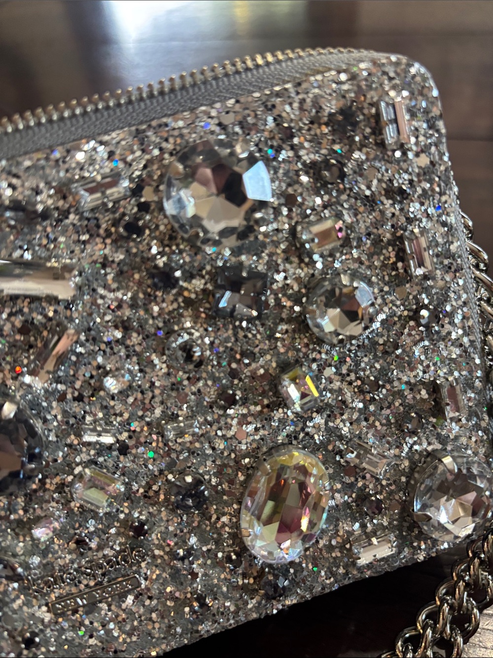 kate spade Brighton Lane Marigold Crystal-Embellished Crossbody Clutch - Picture 8 of 13